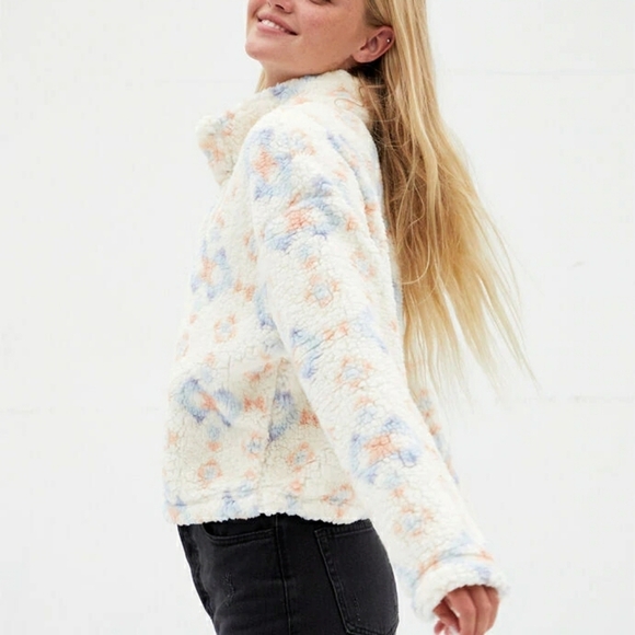 NEW Pacsun Simone Sherpa Sweatshirt - Picture 6 of 7